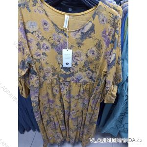 Šaty dlouhý rukáv dámské nadrozměr (XL/2XL ONE SIZE) ITALSKá MODA IMS21304