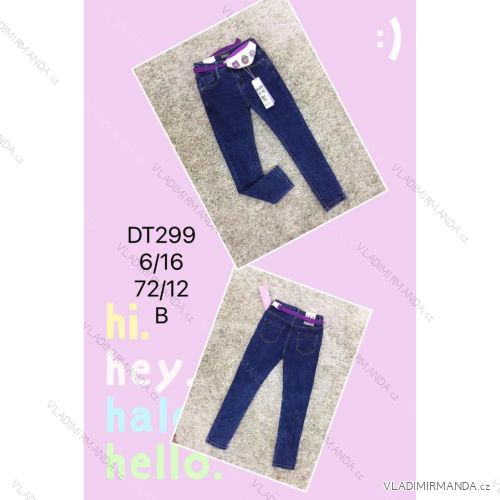 Jeans mit Lätzchen Kinder jugendliche Mädchen (4-12 Jahre) SAD SAD20DT175