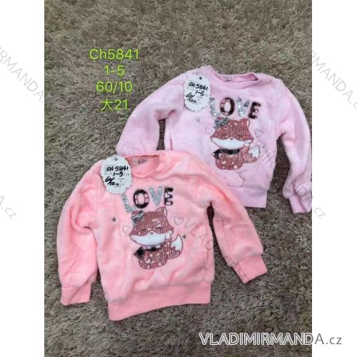 Baby Sweatshirt aus warmem Samt für Mädchen (1-5 Jahre) SAD SAD19CH5842