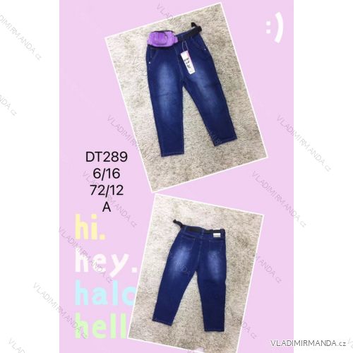 Jeans mit Lätzchen Kinder jugendliche Mädchen (4-12 Jahre) SAD SAD20DT175