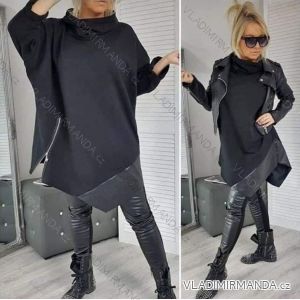 Šaty oversize dlouhý rukáv dámské (3XL/4XL ONE SIZE) ITALSKÁ MÓDA IMWA216688