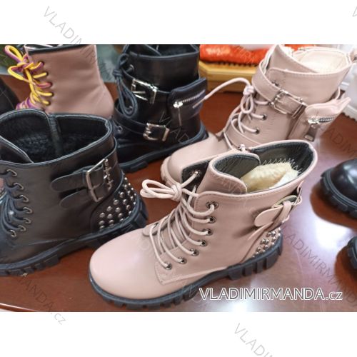 Boty kotníkové zateplené dětské chlapecké (25-30) CCPSHOES OBCP21050