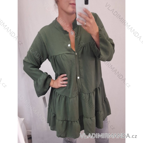 Langarmhemd für Damen (Uni L-XL) ITALIAN MODA IMS20001