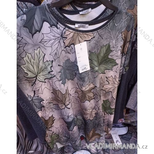 Tunika teplá dlouhý rukáv dámská nadrozměr (XL/2XL ONE SIZE)TURECKÁ MODA TME21012