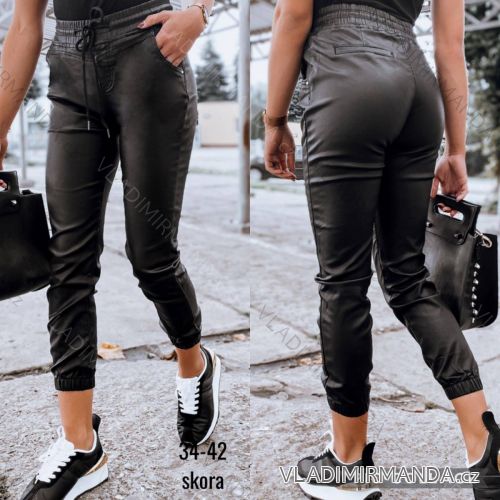 Jeans Kunstleder lang Damen (34-42) JEANS JAW21264