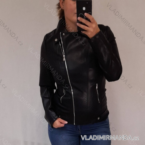 Kurze Jacke aus Kunstleder Damenübergröße (2xl-6xl) LANMAS ITALIAN MODA IM9182925