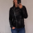 Kurze Jacke aus Kunstleder Damenübergröße (2xl-6xl) LANMAS ITALIAN MODA IM9182925 3XL schwarz