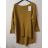 Damen Pullover Lang Langarm Strickkleid (L / XL ONE SIZE) ITALIAN FASHION IM721314