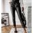 Damen Kunstleder lange Hose (S-XL) ITALIAN FASHION IMWA217238