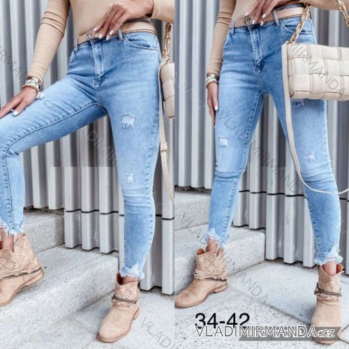 Rifle jeans dlouhé dámské (30-38) JEANS JAW21255