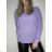 Damen-Langarmpullover (uni s / m) ITALIAN FASHION TM922STAR lila M / L