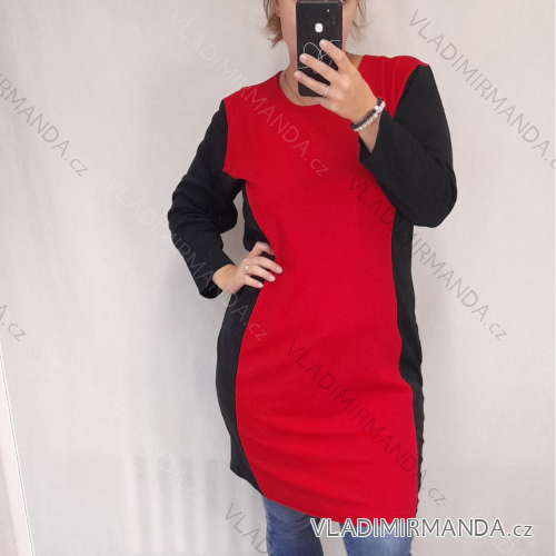 Langärmliges Damenkleid in Übergröße (XL-8XL) TSCHECHISCHE MODE CRM19011