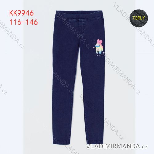 Jeans Leggings Denim warm Kinder Mädchen (98-128) KUGO KK9945