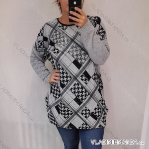 Tunika Langarm Damen Oversized (2X / 3XL ONE SIZE) TURKISH FASHION TMFS21004