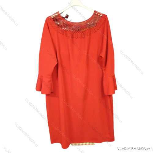 Kleid mit 3/4 Ärmeltasche für Damen (uni sl) ITALIAN Fashion IM3181746 rot