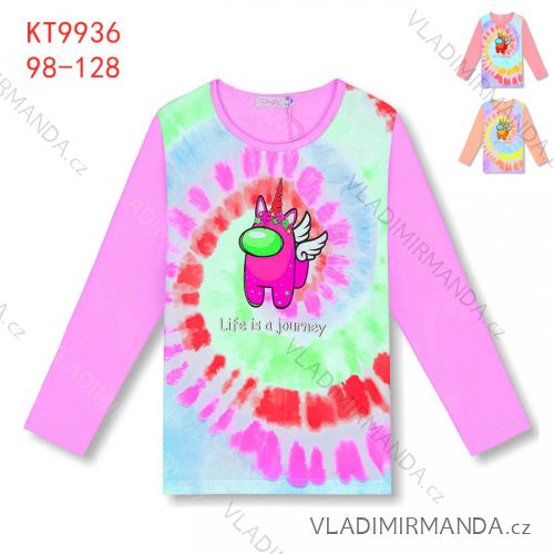 T-Shirt mit langen Ärmeln Kinder Mädchen Mädchen (98-128) KUGO ML7227