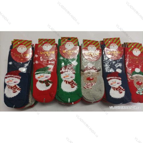 Kindersocken Weihnachtsmotiv (0-12,12-24) AURA.VIA SBV5512