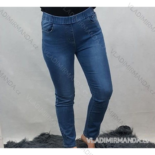 Džiny středně vysoký pas guma (vel. 40-50) B. S JEANS MAM20S5606 42 <p>blau</p>