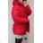 Jacke mit Fell Winter Frauen (S-XL) ATURE MA819RQW-5222 rot 2XL