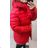 Jacke mit Fell Winter Frauen (S-XL) ATURE MA819RQW-5222 rot 2XL