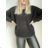 Damen-Langarmpullover (uni s / m) ITALIAN FASHION TM922STAR lila M / L