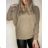 Damen-Langarmpullover (uni s / m) ITALIAN FASHION TM922STAR lila M / L