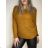 Damen-Langarmpullover (uni s / m) ITALIAN FASHION TM922STAR lila M / L