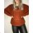 Damen-Langarmpullover (uni s / m) ITALIAN FASHION TM922STAR lila M / L