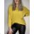 Damen-Langarmpullover (uni s / m) ITALIAN FASHION TM922STAR lila M / L