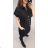 Denim Kurzarm Kleid Damen (s-xl) GOURD MA120GD6047-J 4XL schwarz