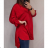 Elegantes Hemd Langarm Damen Kleid (S / M ONE SIZE) ITALIAN FASHION IMWY21734 rot 2XL / 3XL EINE GRÖSSE