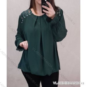 Tunika / Bluse Langarm Damen Oversized (3XL / 4XL ONE SIZE) ITALIAN FASHION IMWQ2191650