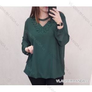 Tunika / Bluse Langarm Damen Oversized (3XL / 4XL ONE SIZE) ITALIAN FASHION IMWQ2191650