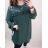 Tunika / Bluse Langarm Damen Oversized (3XL / 4XL ONE SIZE) ITALIAN FASHION IMWQ2191650