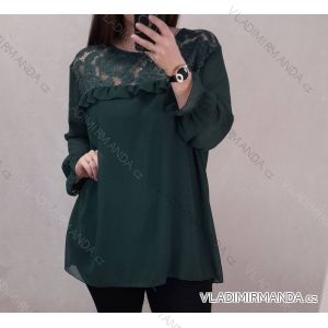 Tunika / Bluse Langarm Damen Oversized (3XL / 4XL ONE SIZE) ITALIAN FASHION IMWQ2191650