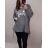 Langarmkleid mit Anhänger Damen Oversized (3XL / 4XL ONE SIZE) ITALIAN FASHION IMWQ2115022