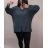 Langarmkleid mit Anhänger Damen Oversized (3XL / 4XL ONE SIZE) ITALIAN FASHION IMWQ2115022