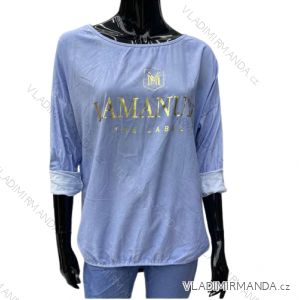 Langarmhemd für Damen (S / M ONE SIZE) ITALIAN FASHION IMWK21010