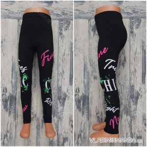 Lange Leggings mit Pailletten für Mädchen (140-164) TÜRKISCHE PRODUKTION TVB20012