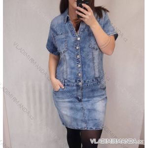 Denim Kurzarm Kleid Damen (s-xl) GOURD MA120GD6047-J