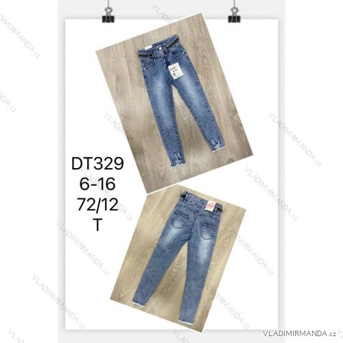 Jeans mit Lätzchen Kinder jugendliche Mädchen (4-12 Jahre) SAD SAD20DT175