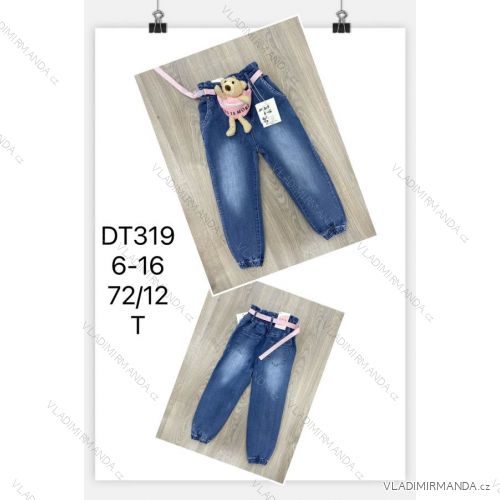 Jeans mit Lätzchen Kinder jugendliche Mädchen (4-12 Jahre) SAD SAD20DT175