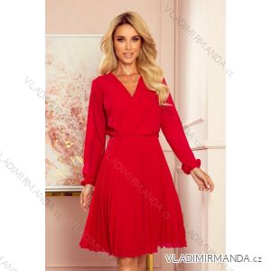 Klassisches warmes Langarmkleid Damen (M / L ONE SIZE) ITALIAN FASHION IM42111803