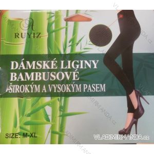 Leggings Lange Damen Bambus (m-3xl / Schwarz) RUYIZ YB-9312