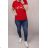 Kurzarm-T-Shirt-Reise für Frauen (uni s / m) SWEETISIMA ITALIAN FASHION IMD20023 rot S/M