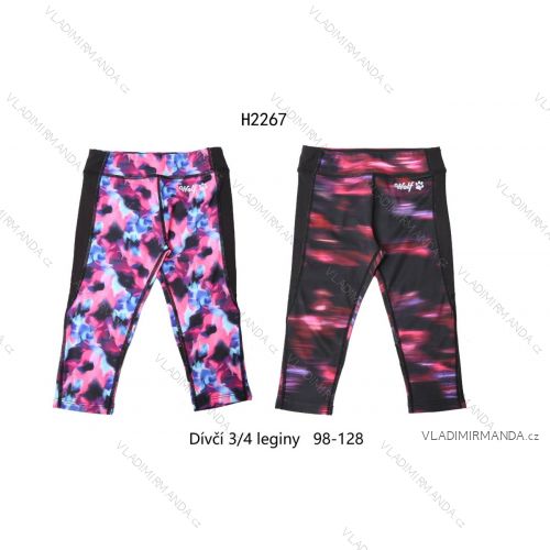 Leggings 3/4 kurze Kindermädchen (98-128) WOLF H2047