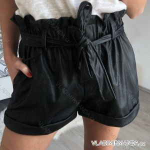 Shorts Shorts Kunstleder Frauen (uni s-l) ITALIAN FASHION IM920107