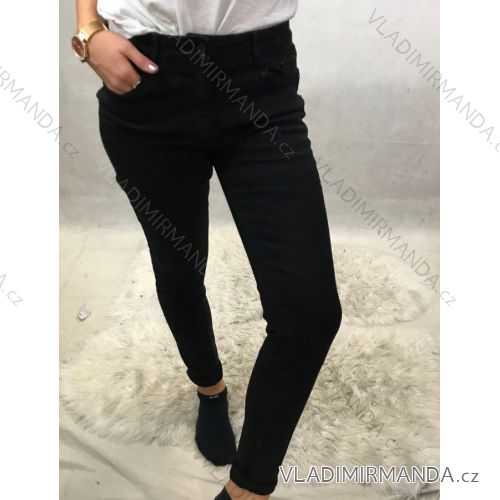 Džiny push-up středně vysoký pas (vel. 38-46) BB. S JEANS MAM20S5782 schwarz 44