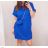 Kleid Oversize Kurzarm Damen (4XL/5XL ONE SIZE) ITALSKÁ MÓDA IM422026