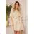 287-15 SOFIA Schmetterlingskleid mit Bindeband in der Taille - beige